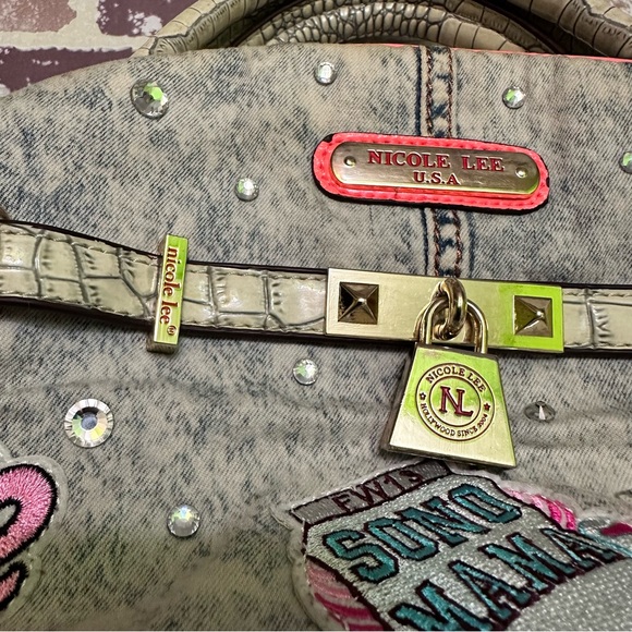 Nicole Lee Denim Satchel with Durable Design - Picture 14 of 14